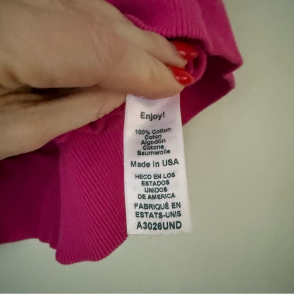 Michael Stars Bright Pink Muscle Tee Style Top XS - Picture 3 of 4